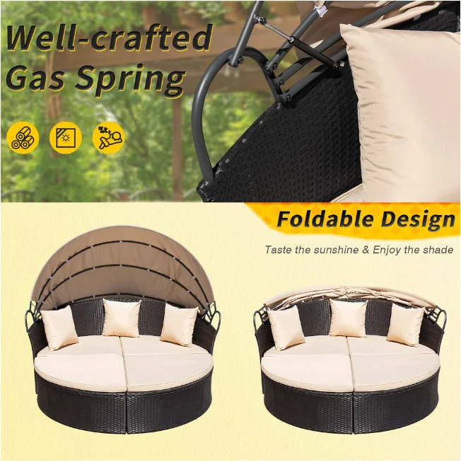 Lounge shell sun island outdoor weatherproof