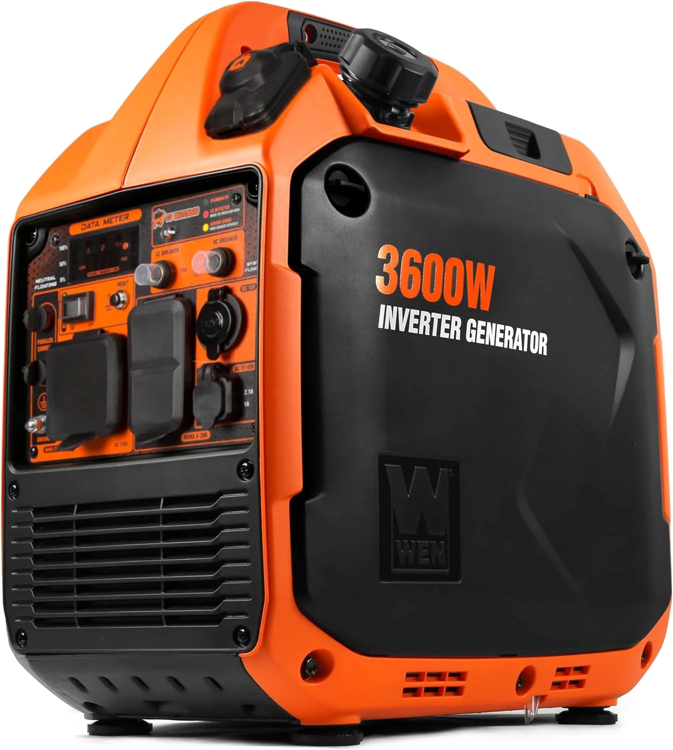 WEN 3600-Watt Portable Inverter Generator, RV-Ready, Quiet and Lightweight with Fuel Shut Off (56360i)