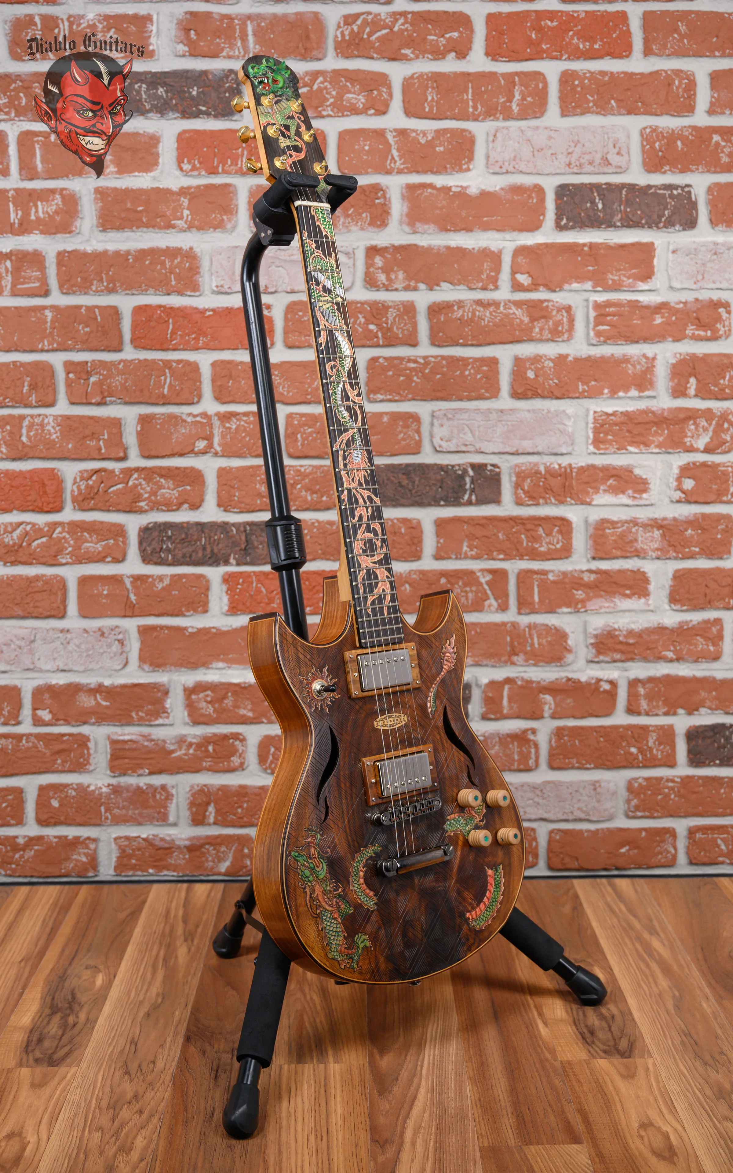 Blueberry Semi-Hollow Dragon Natural 2022 w/Gigbag