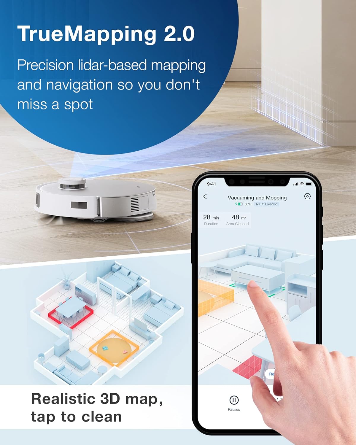 ECOVACS DEEBOT T20 Omni Robot Vacuum and Mop