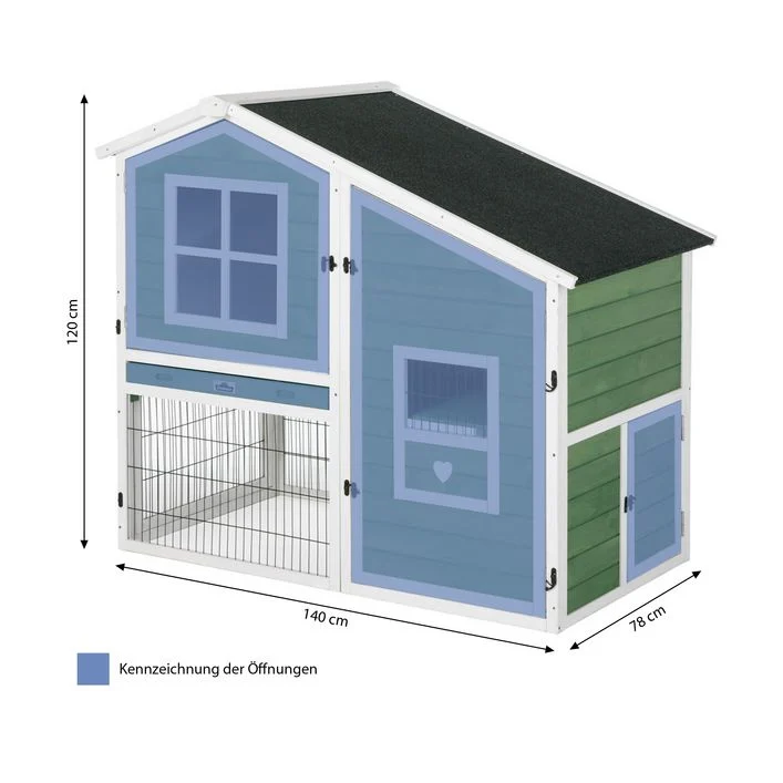 Dehner Lieblinge Nagerheim Tempio, ca. B140/H120/T78 cm