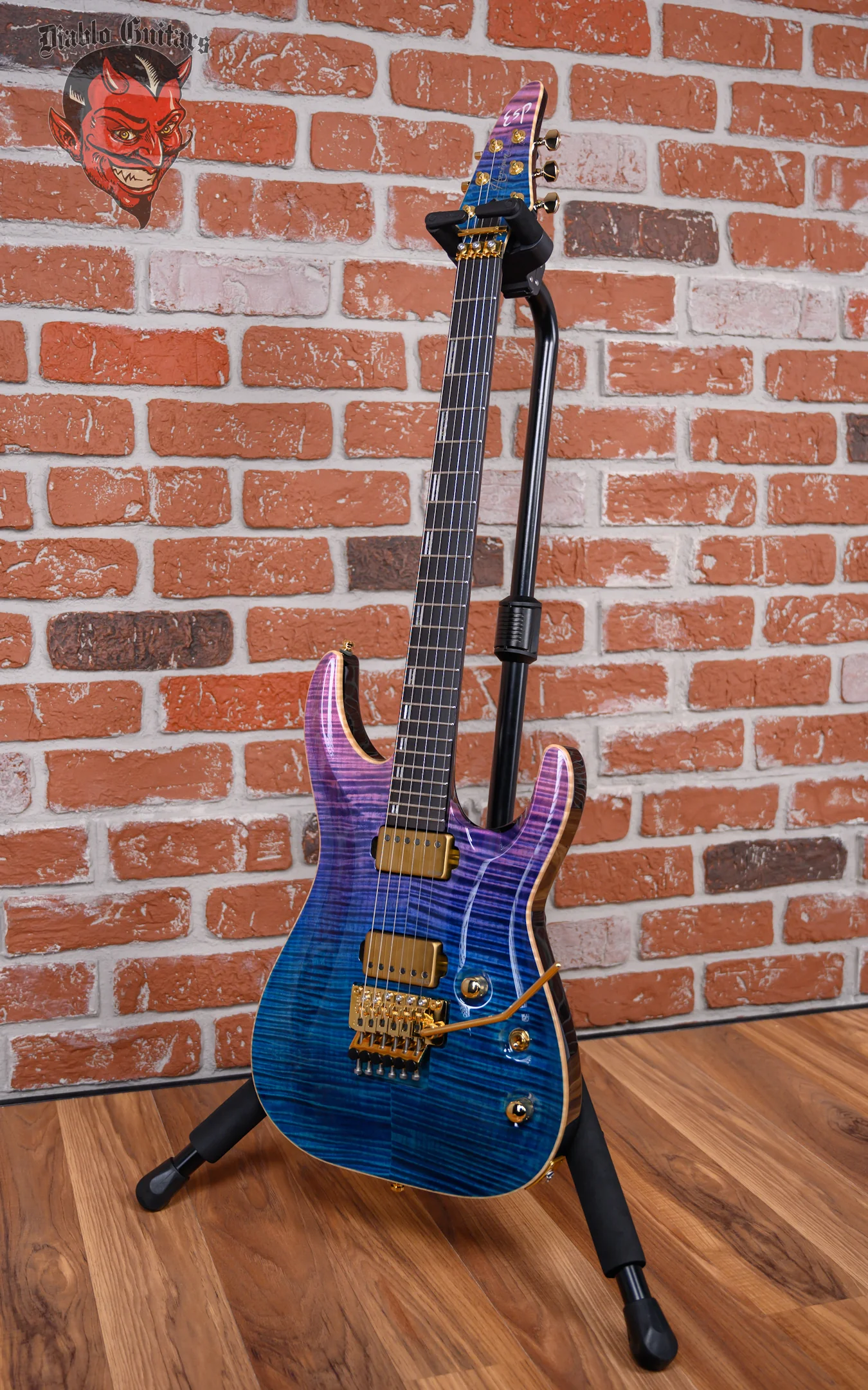 ESP Original Series Horizon-CTM FR/FM Flamed Maple Top See Thru Pink-Purple Gradation 2021 w/OHSC