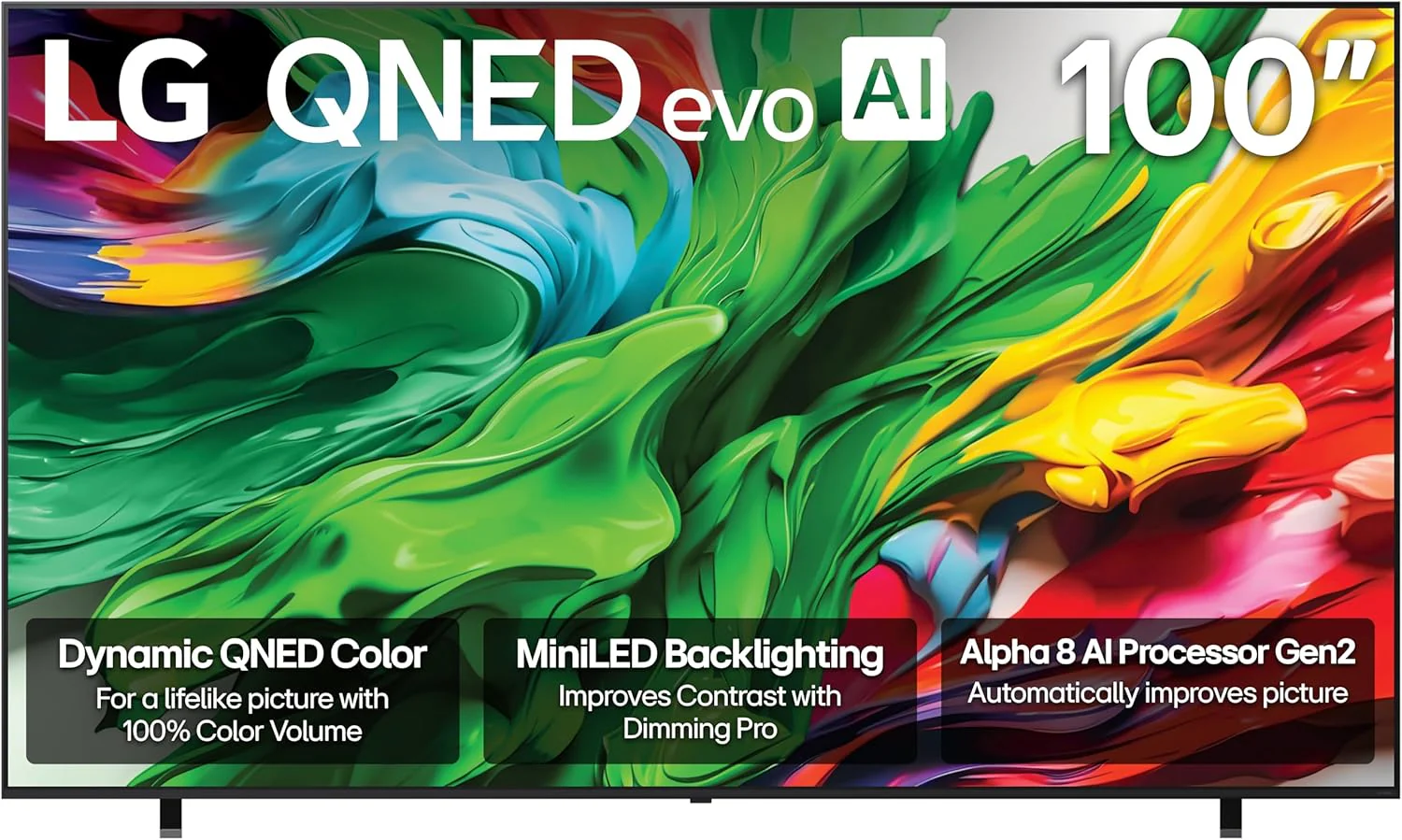 LG 86-Inch Class QNED evo AI QNED85A Series Mini LED 4K Smart TV w/AI Picture, Sound, Super Upscaling 4K, HDR10, Filmmaker Mode, Wow Orchestra, Alexa Built-in (86QNED85AUA, 2025)