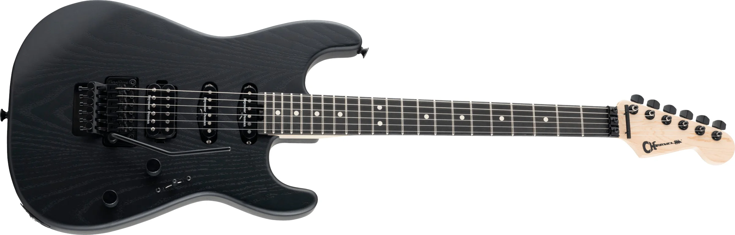 Charvel Pro-Mod San Dimas Style 1 HSS FR Sassafras Satin Black 2022 w/ Free Gator Hard Shell Case