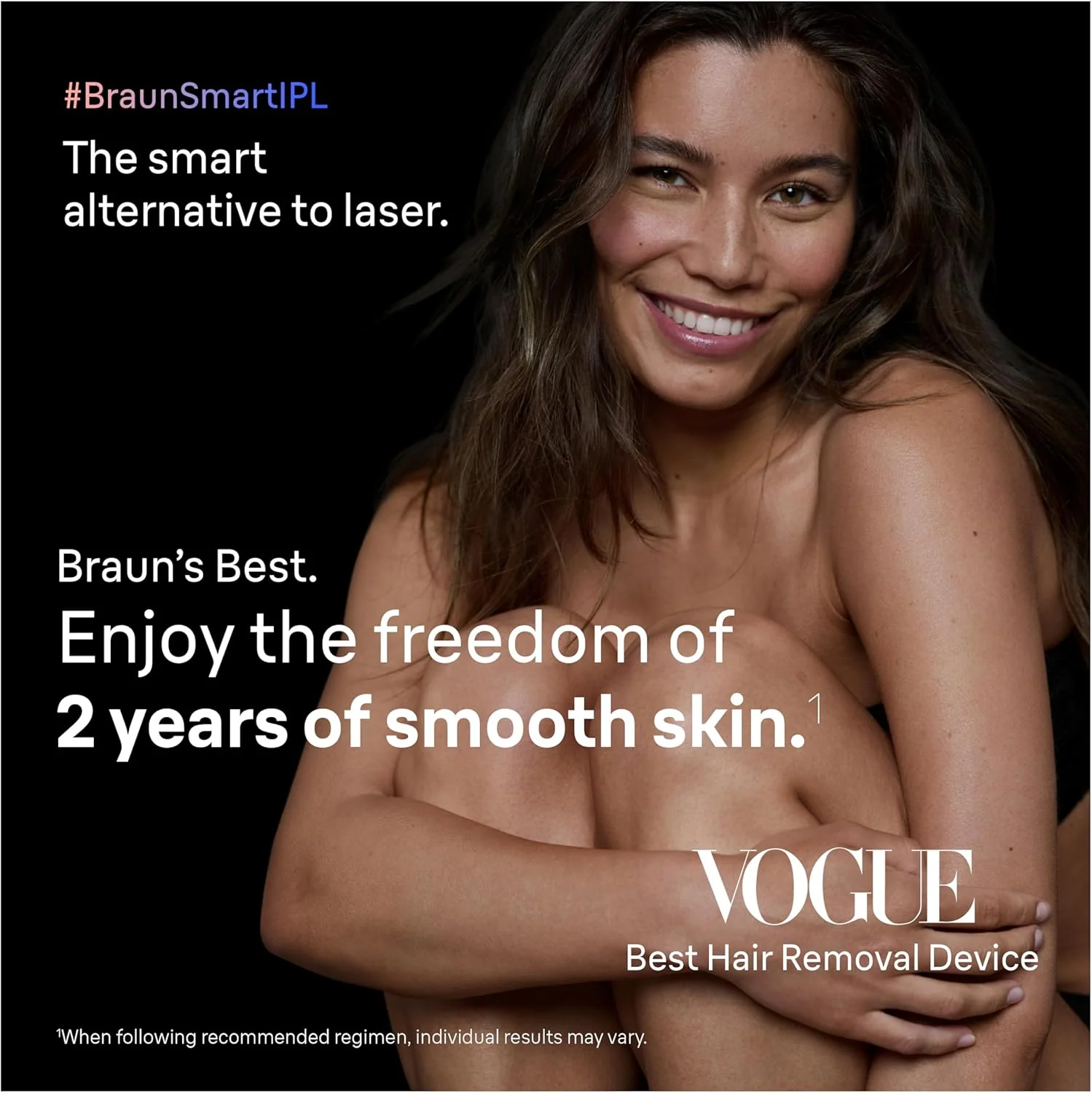 Braun Smart IPL, Vogue’s Best Hair Removal Device, Skin i·Expert Pro 7: at Home Laser Hair Removal, Permanent Visible Hair Reduction, Free App, Venus Razor, 2 Smart Head, Facial Trimmer, IPL7219