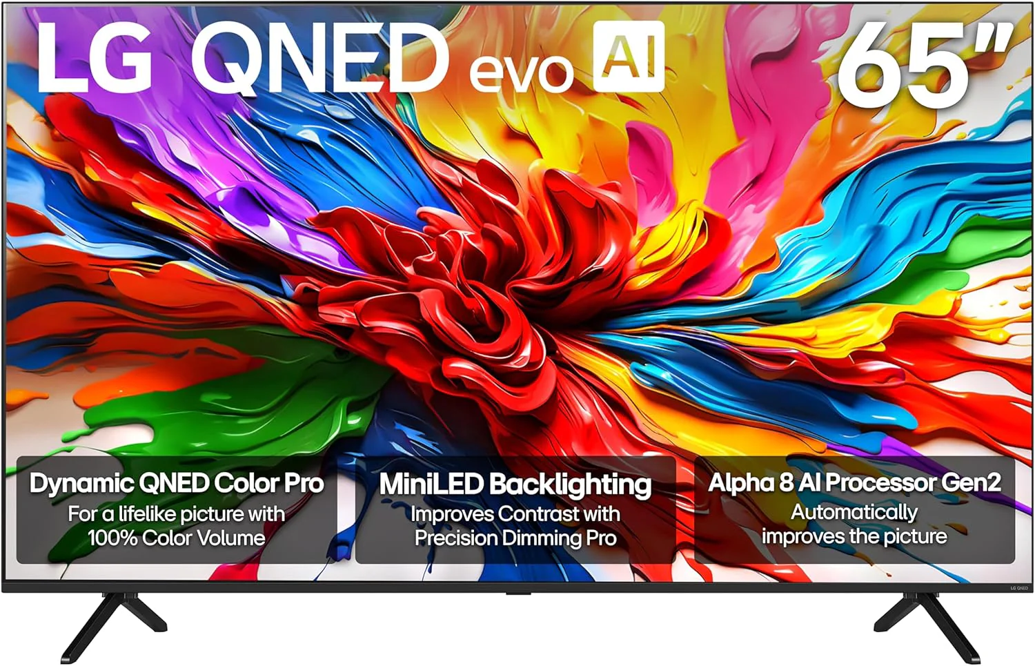 LG 75-Inch Class QNED evo AI QNED92A Series Mini LED 4K Smart TV w/Dolby Atmos, Dolby Vision, HDR10, AI Super Upscaling 4K, Filmmaker Mode, Wow Orchestra, Alexa Built-in (75QNED92AUA, 2025)