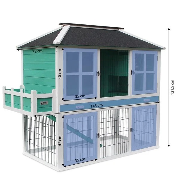 Dehner Lieblinge Rodent Home Palazzo, approx. W145/H121/D72 cm