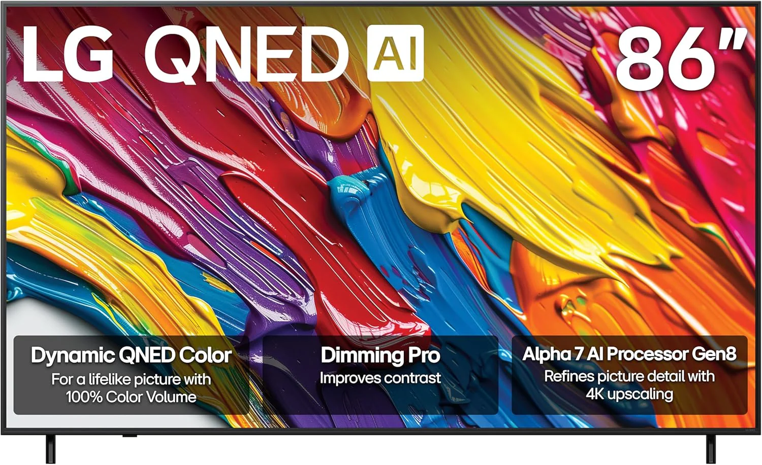 LG 55-Inch Class QNED AI 4K QNED82A Series Smart TV w/AI Sound, HDR10, 4K Super Upscaling, Filmmaker Mode, Wow Orchestra, Alexa Built-in (55QNED82AUA, 2025)
