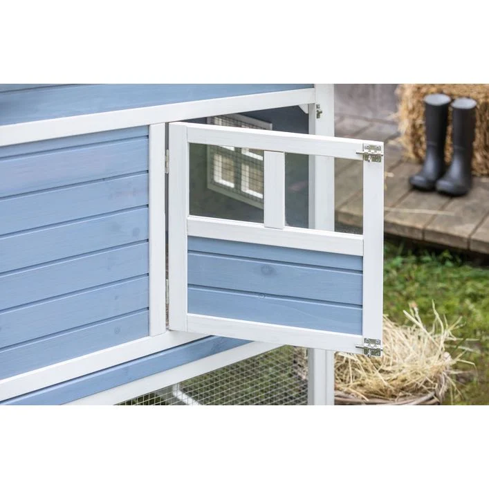 Dehner Lieblinge XXL Nagerheim Funny Flocke, hellblau, ca. B170/H120/T99 cm