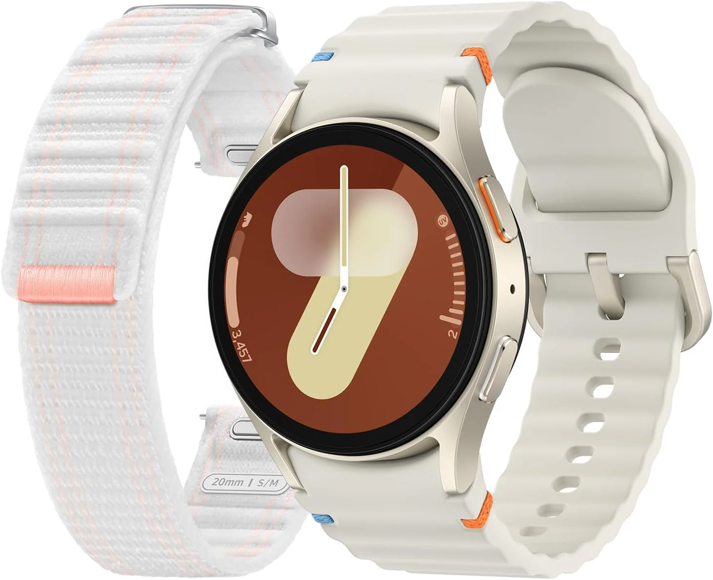 SAMSUNG Galaxy Watch 7 40mm LTE AI Smartwatch + Free Band, Energy Score, Wellness Tips, Heart Rate Tracking, Sleep Monitor, Fitness Tracker, 2024, Cream [1Yr Manufacturer Warranty]