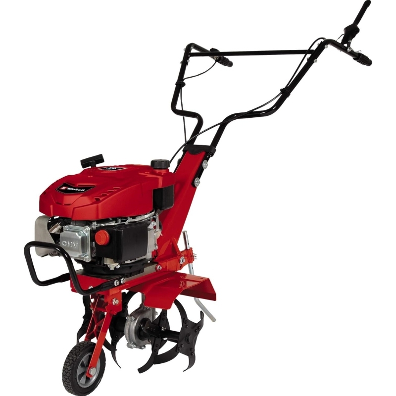Einhell GC-MT 2236 Petrol rotary tiller (petrol, 4-stroke engine, air cooling, 2.2 kW, width 36 cm, depth 22 cm, height-adjustable guide handles and brake spur)