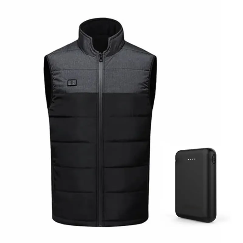 2023 Updated Version Two-touch 15Heat Zones LED Controller Heated Vest For Men & Women With Battery Pack
