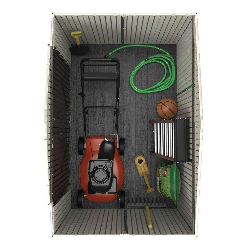 7 ft. W x 4 ft. 7 in. D Plastic Storage Shed