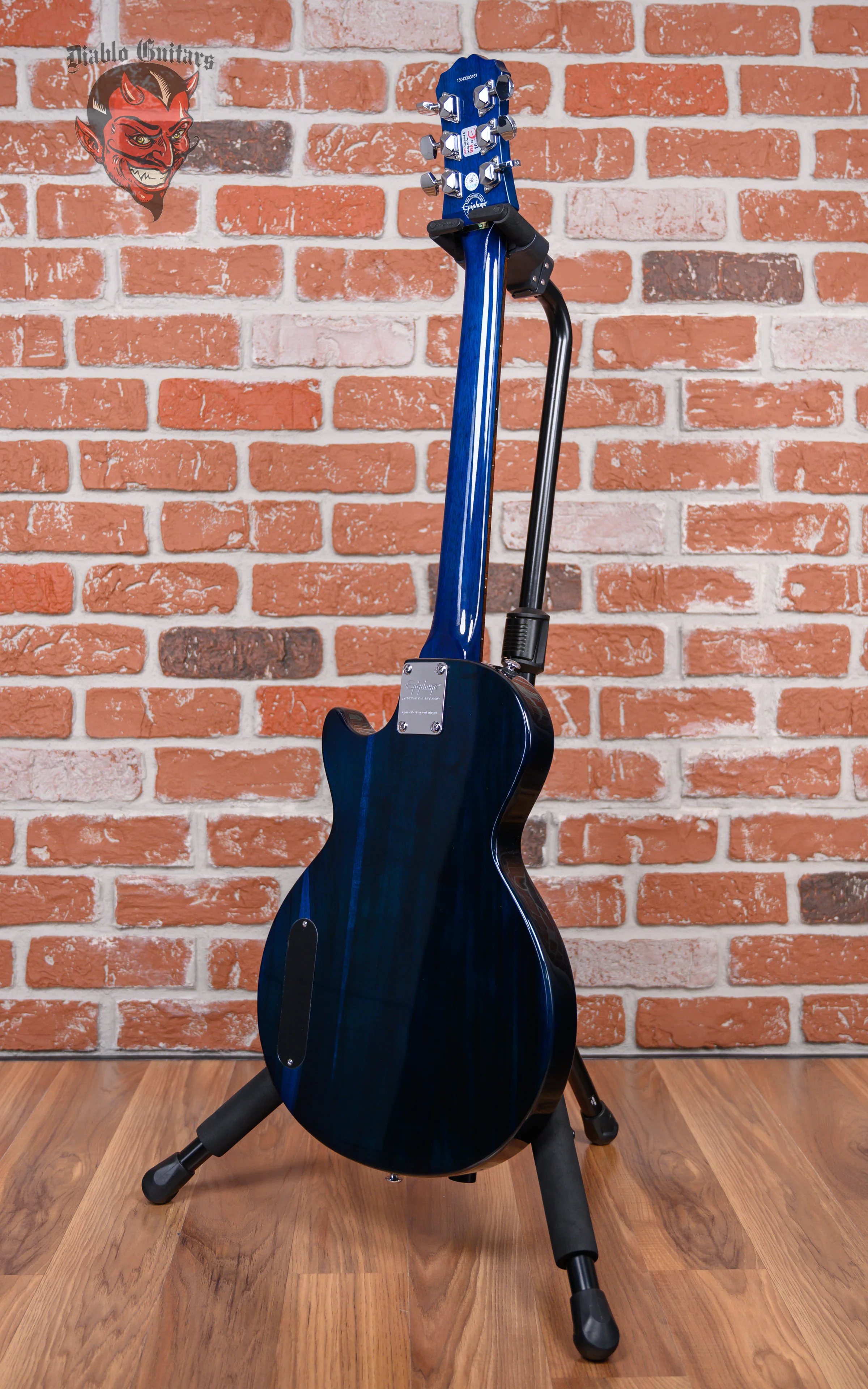 Epiphone Les Paul Jr. Transparent Blue Burst 2015 w/OHSC