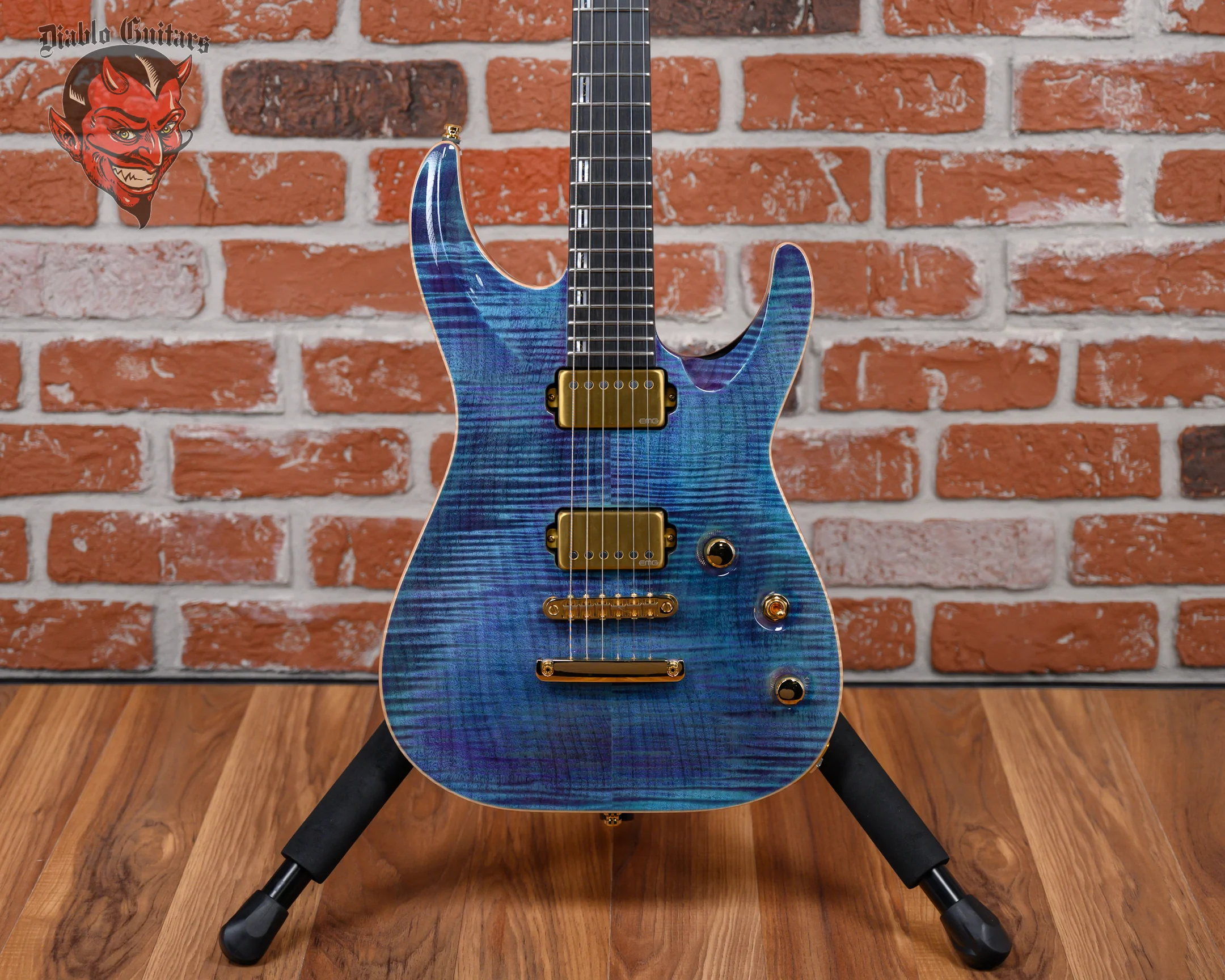 ESP Custom Shop CTM NT FM Horizon Flame Maple Top Indigo Purple 2024 w/OHSC