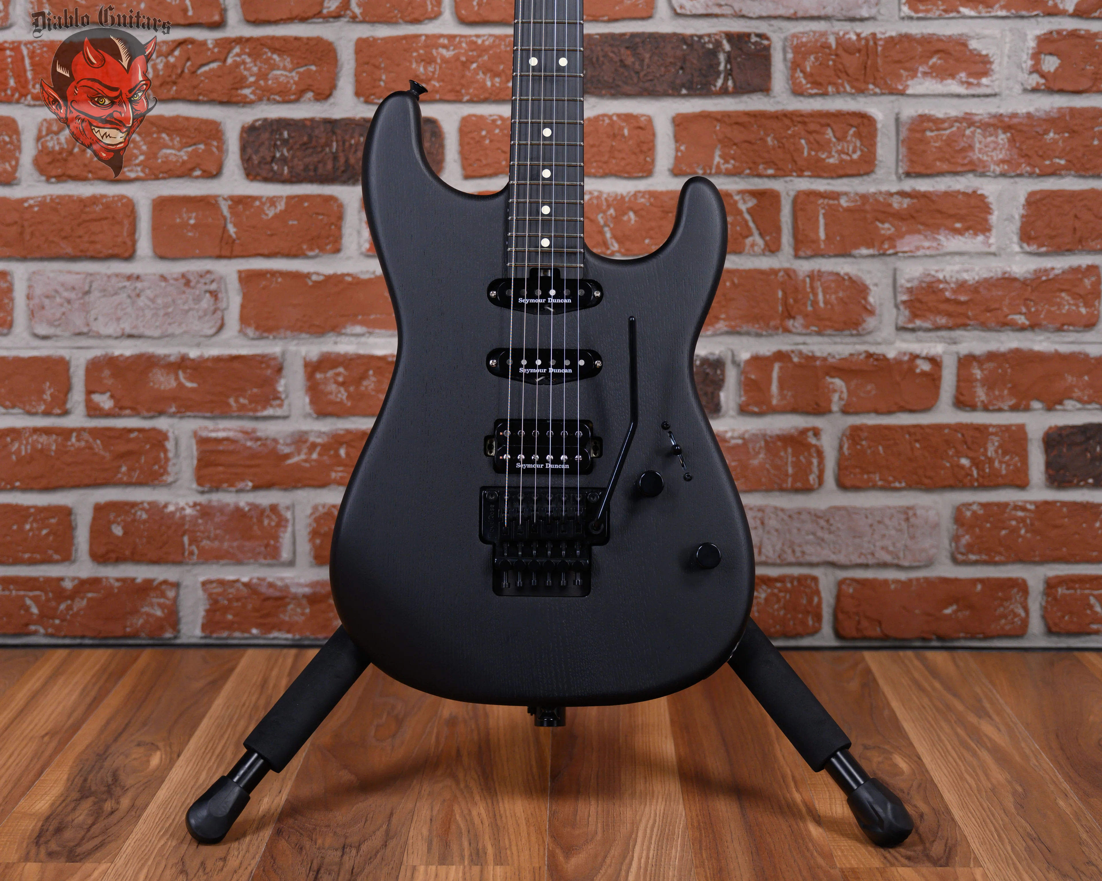 Charvel Pro-Mod San Dimas Style 1 HSS FR Sassafras Satin Black 2022 w/ Free Gator Hard Shell Case
