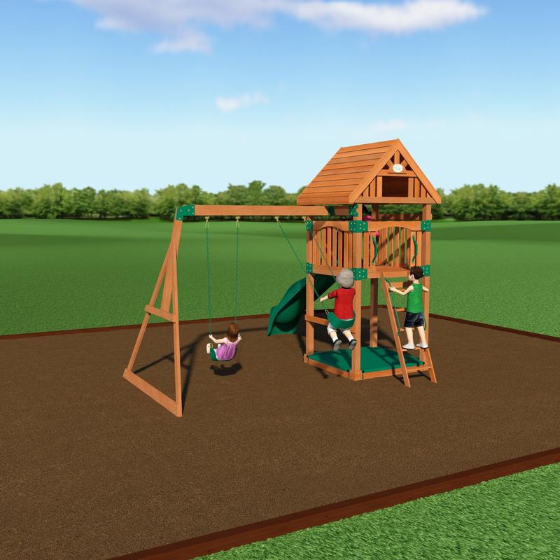 Trek Wooden Swing Set