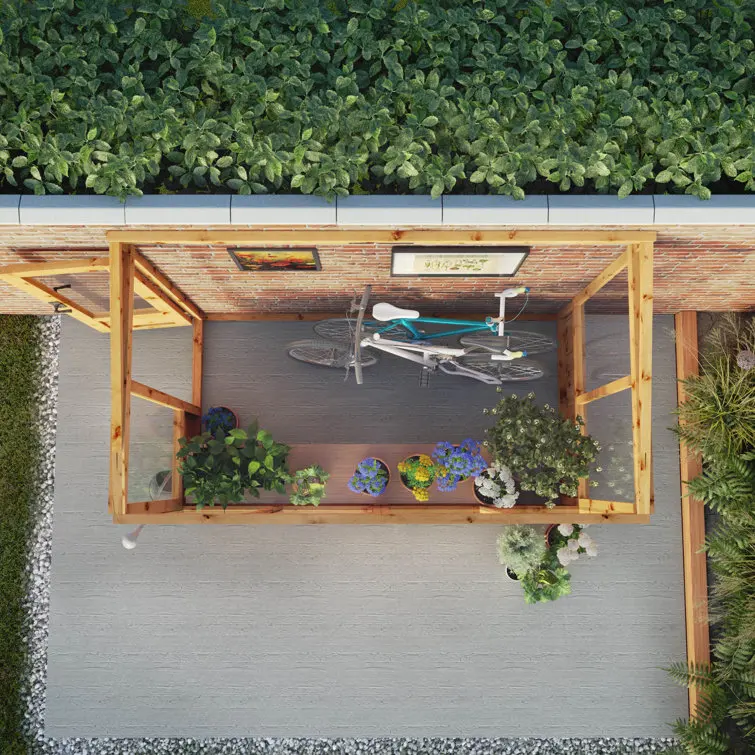 Mercia 8 x 4ft Premium Lean Too Greenhouse