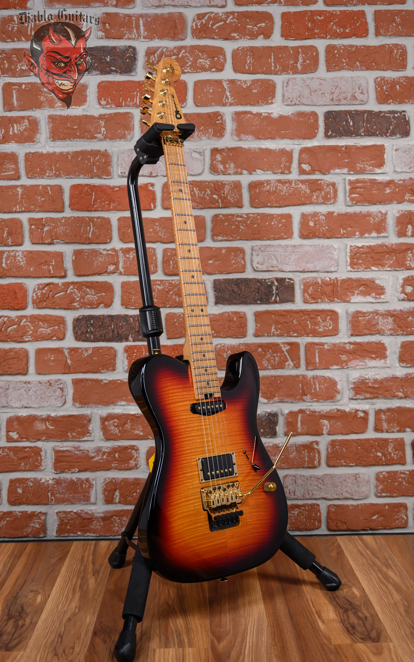 Charvel USA Custom Shop Select CCS ST2 HS FR Flame Maple Top 3-Tone Sunburst 2022 w/OHSC