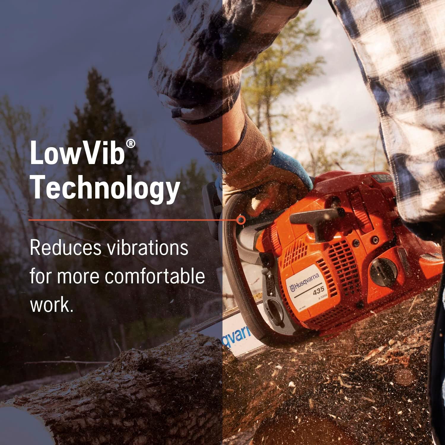 Husqvarna 435 Gas Chainsaw, 40-cc 2.2-HP, 2-Cycle X-Torq Engine, 16 Inch Chainsaw with Smart Start, For Wood Cutting and Tree Trimming