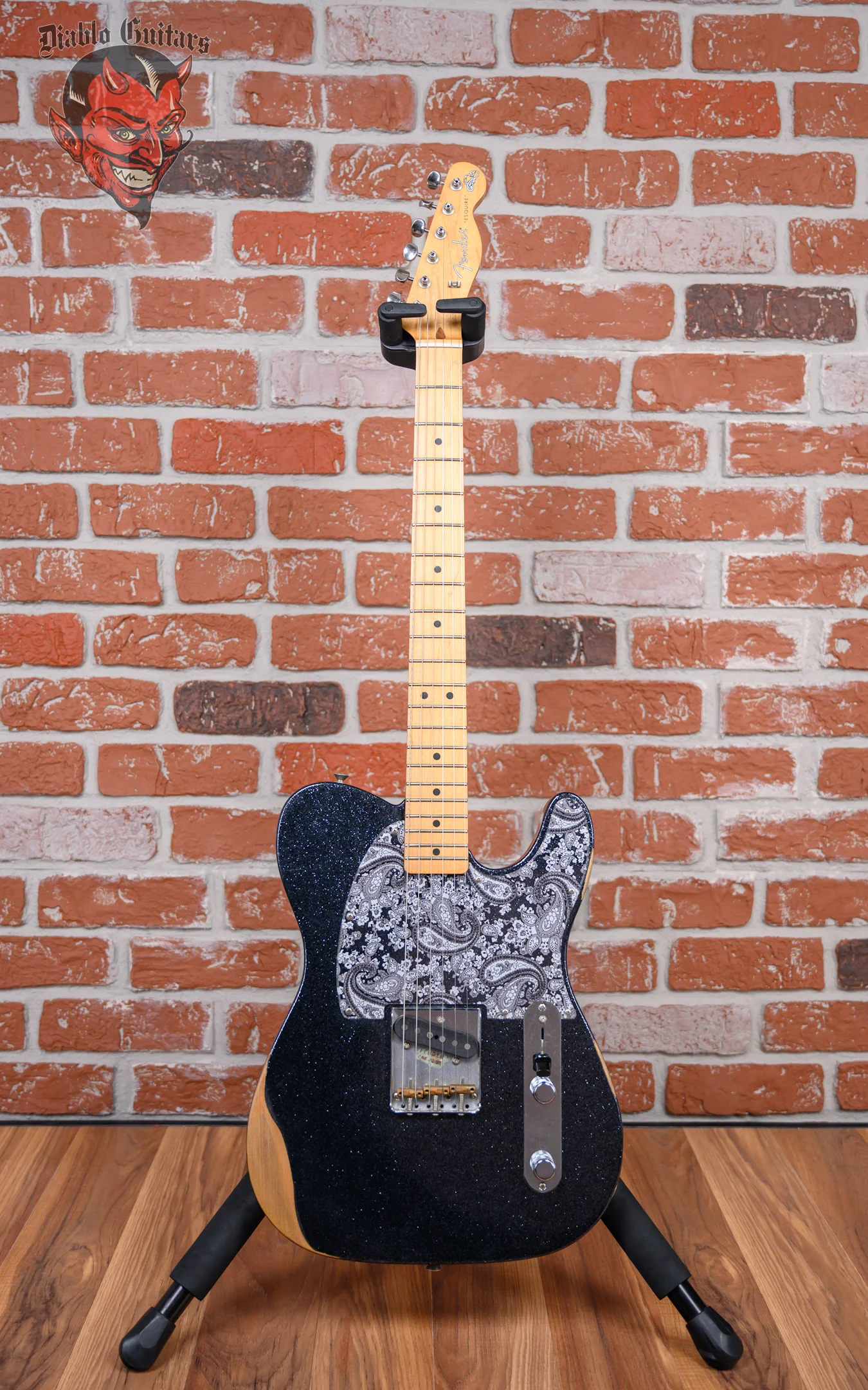 Fender Brad Paisley Road Worn Esquire Black Sparkle 2021 w/Fender Gigbag