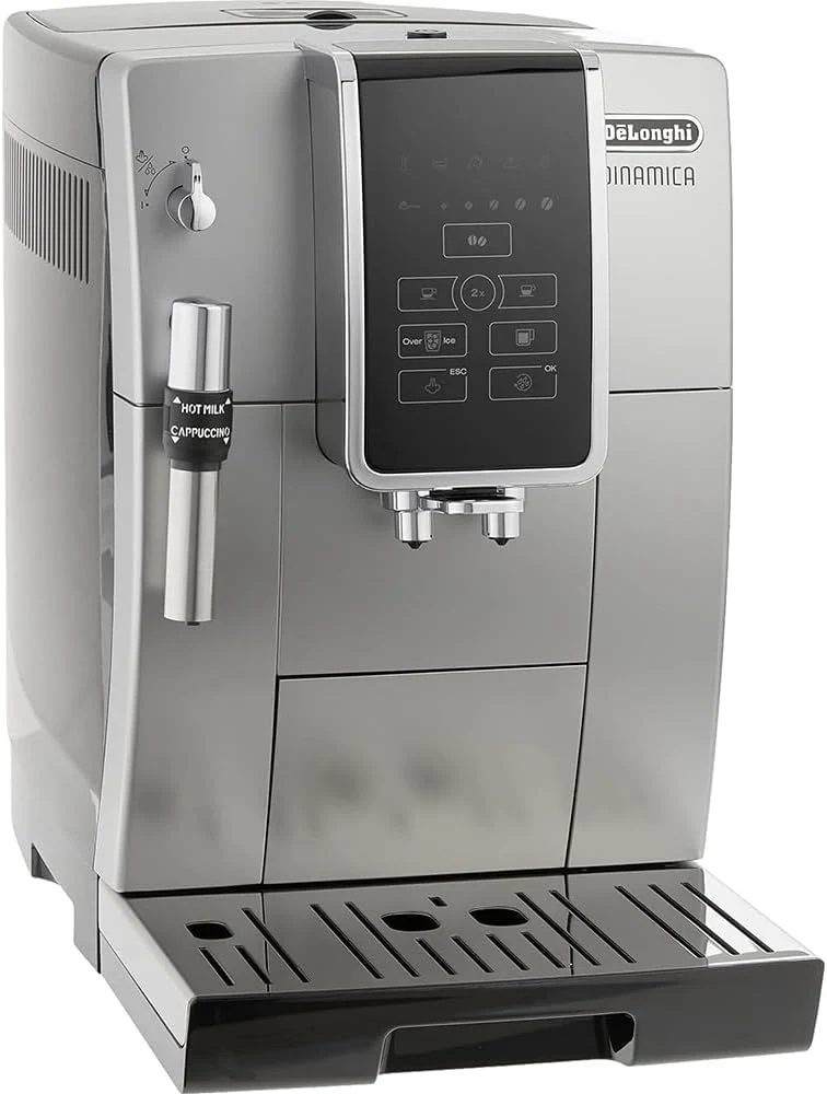 Delonghi ECAM35025SB America Dinamica Fully Automatic Coffee and Espresso Machine (Renewed) Bundle with 2 YR CPS Enhanced Protection Pack