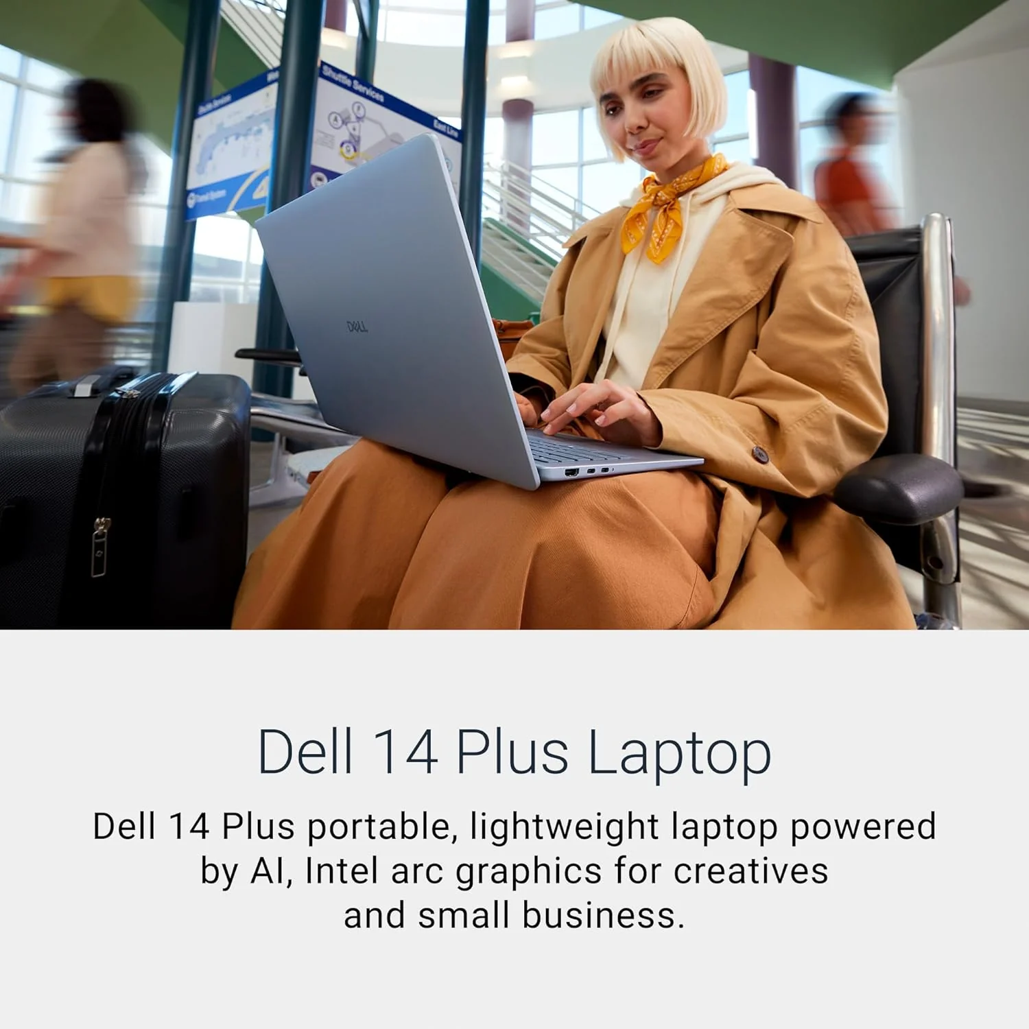 Dell 14 Plus Laptop DB14250-14-inch 16:10 2.5K (2560x1600) Display, Intel Core Ultra 7-256V, 16GB LPDDR5X RAM, 1TB SSD, Intel Arc Graphics, Backlit Copilot Key Keyboard - Previously Inspiron
