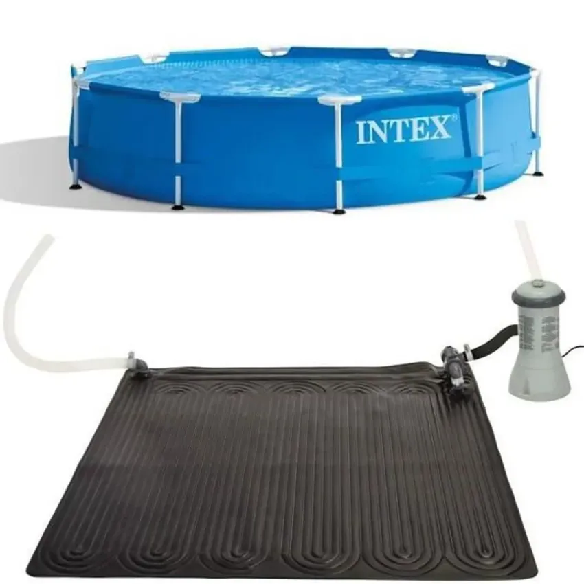 Intex - 28202NP - Kit piscinette metal frame ronde tubulaire ø 3,05 x 0,76m
