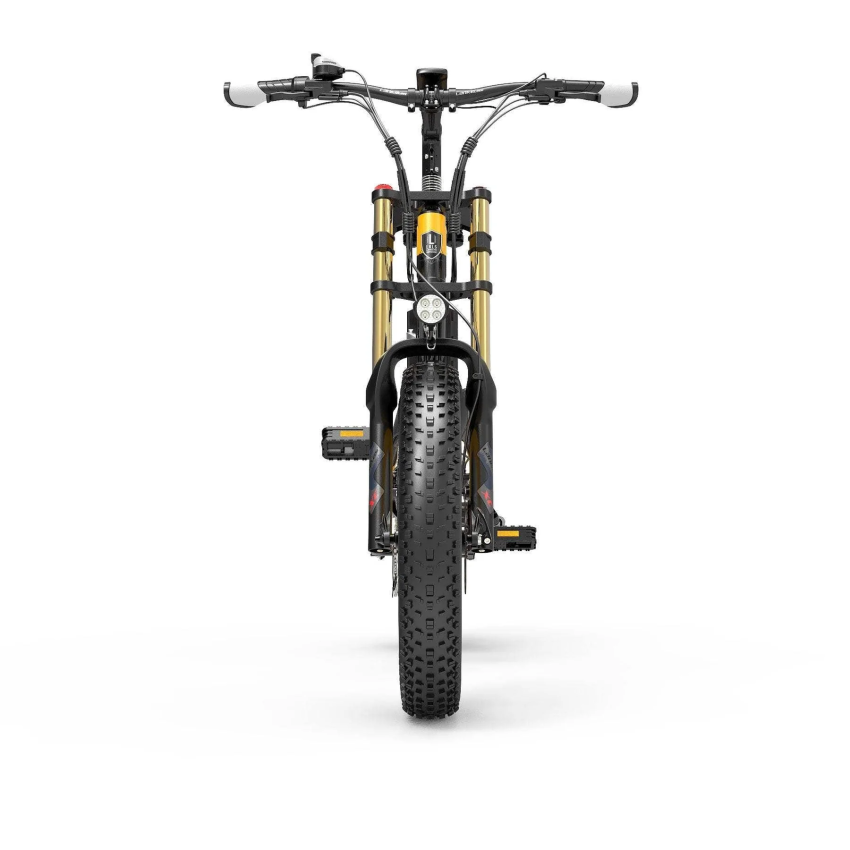 Lankeleisi X3000 Plus 1000W 20" Fatbike Dual Crown Fork Faltbares E-Mountainbike 17.5Ah