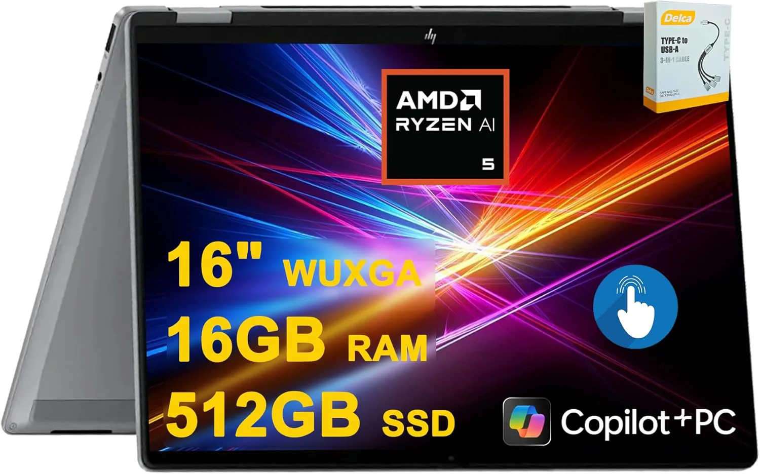HP OmniBook X Flip Copilot+ AI PC 2-in-1 Laptop | 16