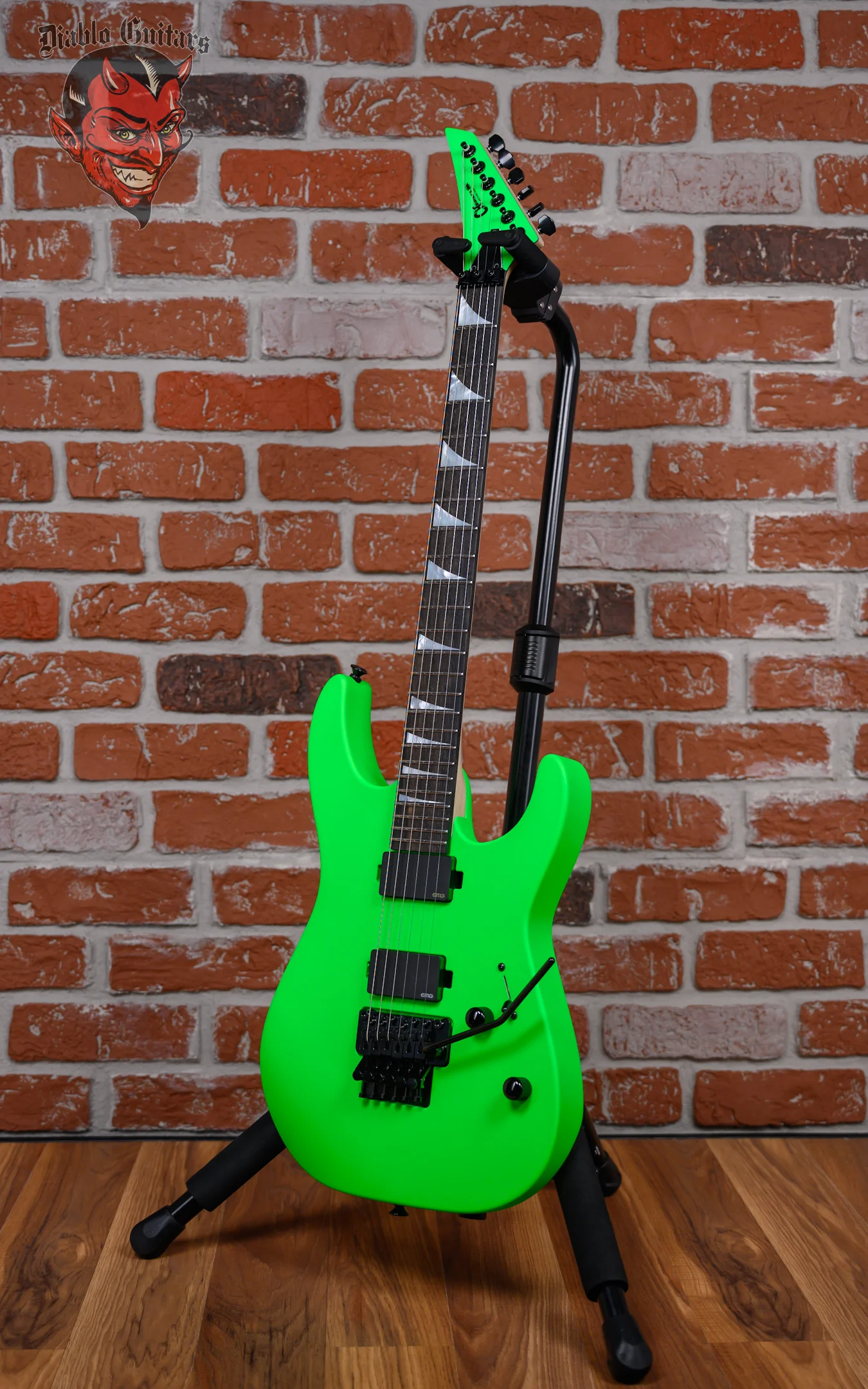Charvel USA Custom Shop DK24 2H FR PH Satin Neon Green 2025 w/OHSC