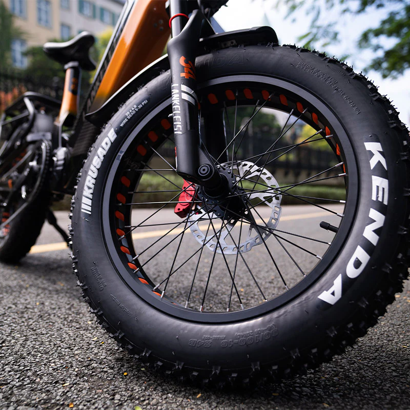 Lankeleisi RX800 Plus 1000W 20" Fatbike Full Suspension Electric Bike 48V 20Ah Samsung Battery SUV E-Bike