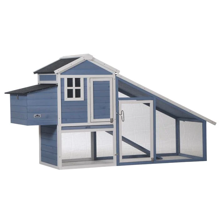 Dehner Lieblinge Hühnerstall Cottage, hellblau, ca. B221/H117,5/T73 cm