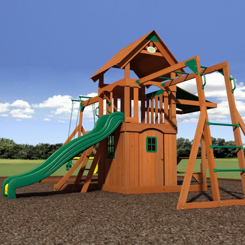 Saratoga Wooden Swing Set