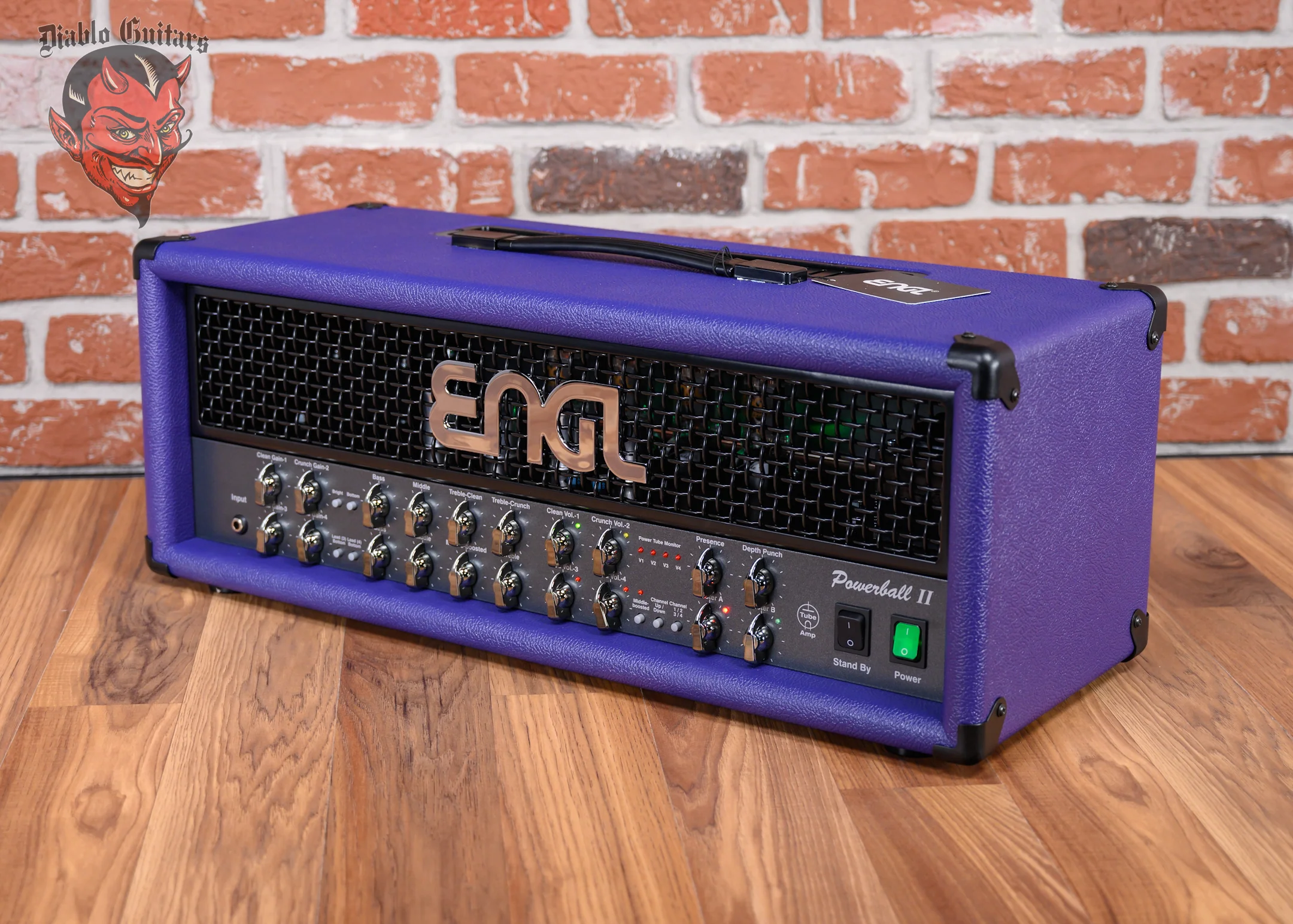 Engl Custom Shop Powerball II E645/2 4-Channel 100-Watt Guitar Amp Head Purple Bronco