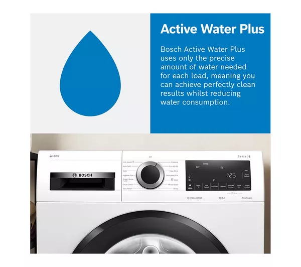 BOSCH Series 6 WGG244ZCGB AntiStain 9 kg 1400 Spin Washing Machine