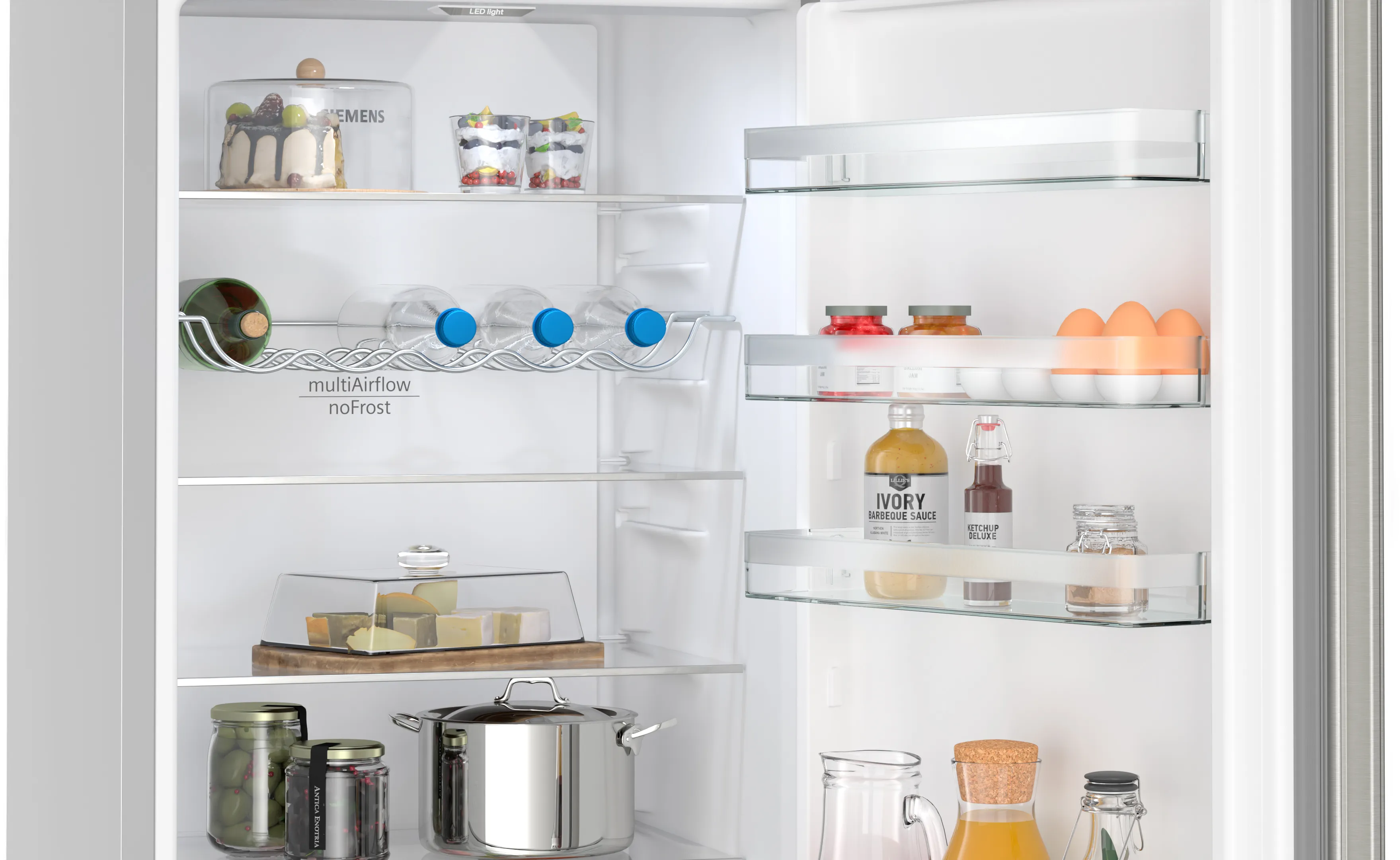 SIEMENS KG39NXIBF iQ300 Free-standing fridge-freezer with freezer at bottom 203 x 60 cm Brushed steel anti-fingerprint