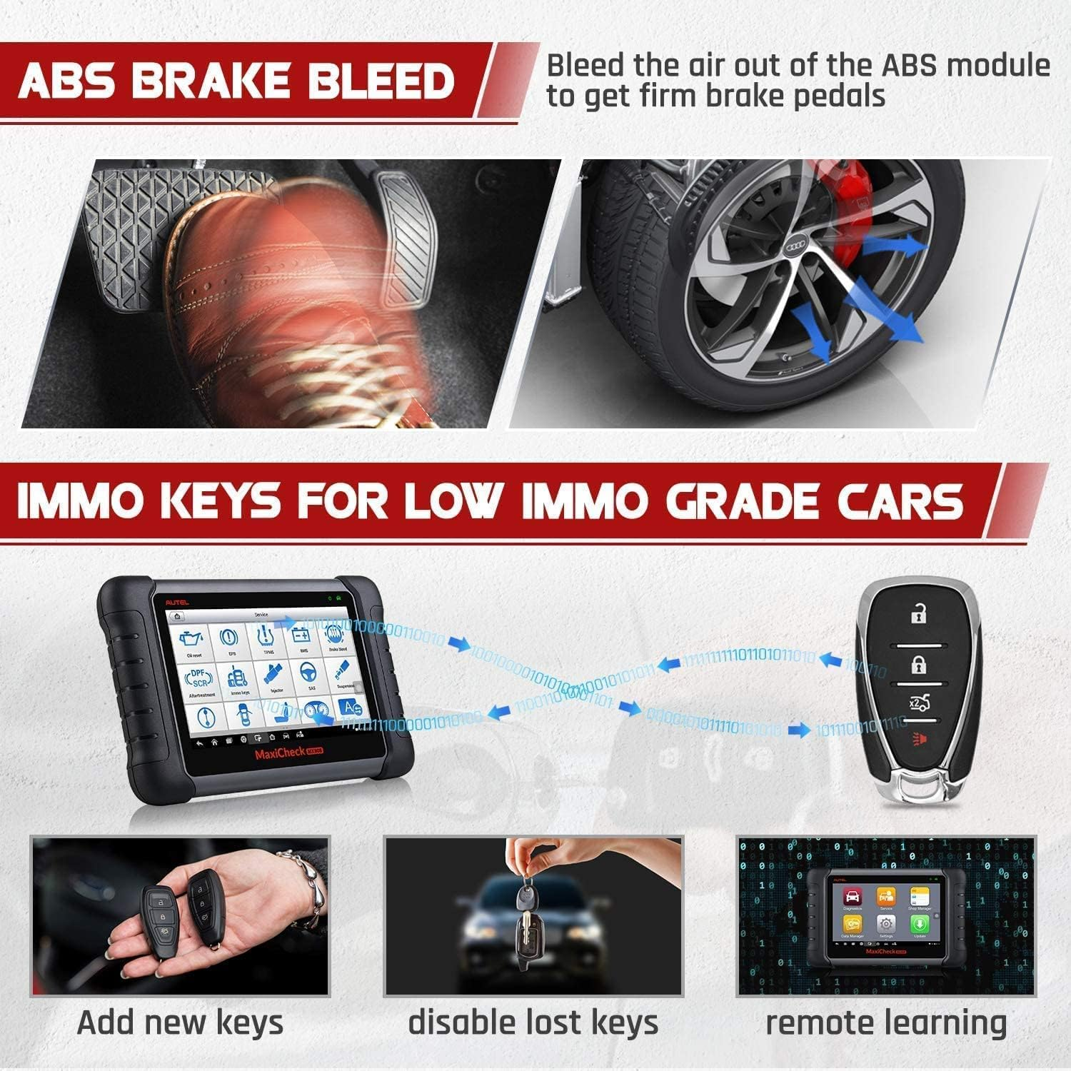 Autel MaxiCheck MX808S Android 11 Scanner EU Version 2024, Like MaxiCOM MK808S/MK808Z, Newer Model of MK808/MX808, Fully Bi-Directional, 28+ Service, OE All System Scan, ABS/SRS/EPB/BMS