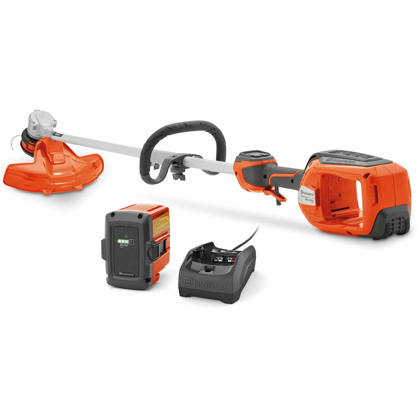 Husqvarna Weed Eater 320iL String Trimmer and 230iB Leaf Blower Bundle, Trimmer and Blower Combo with 4 Ah B140 Battery and 40-C80 Charger Included