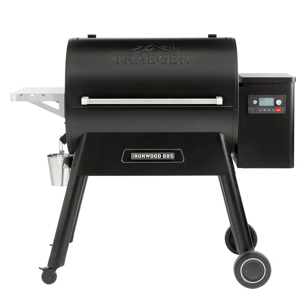 Ironwood 885 Wifi Pellet Grill and Smoker in Black