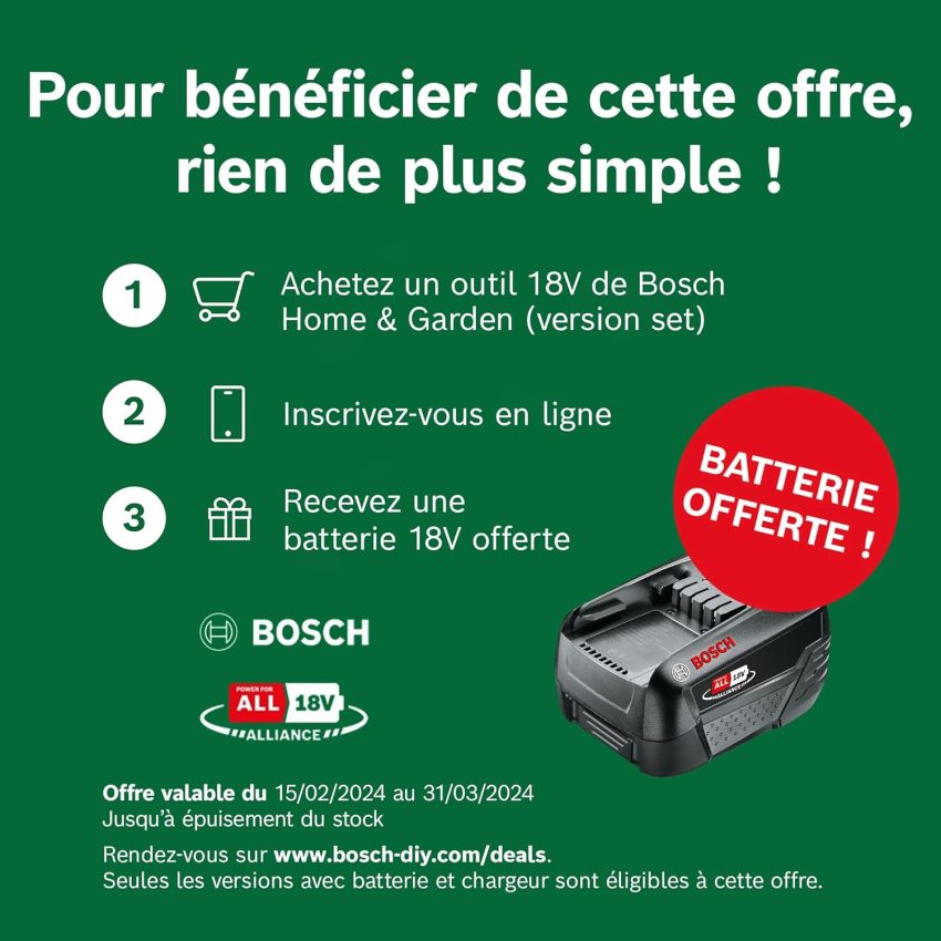 Bosch tondeuse à gazon sans fil CityMower 18V-32-300