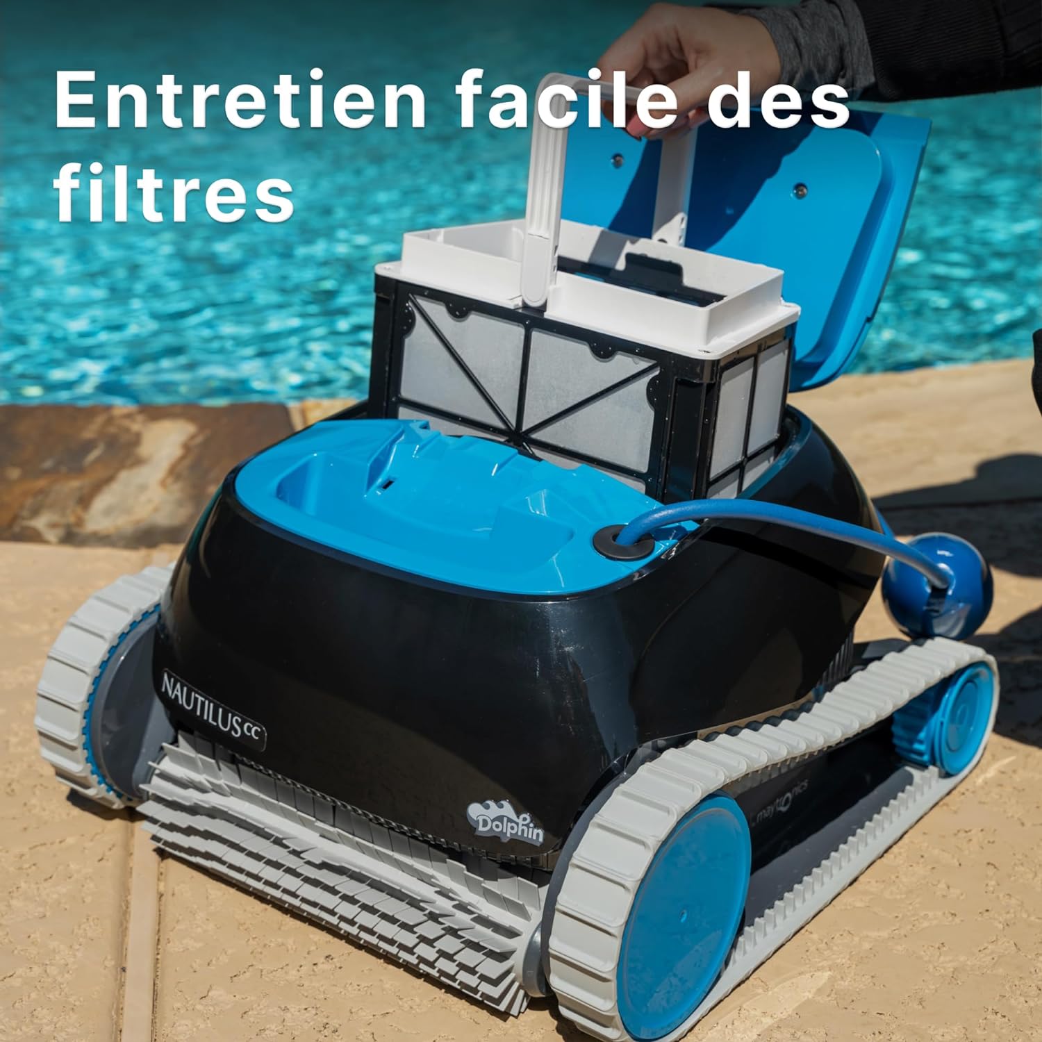 Dolphin Nautilus CC Robot Electric Pool Cleaner - Wall Cleaning, Inground Pool Up to 10 m