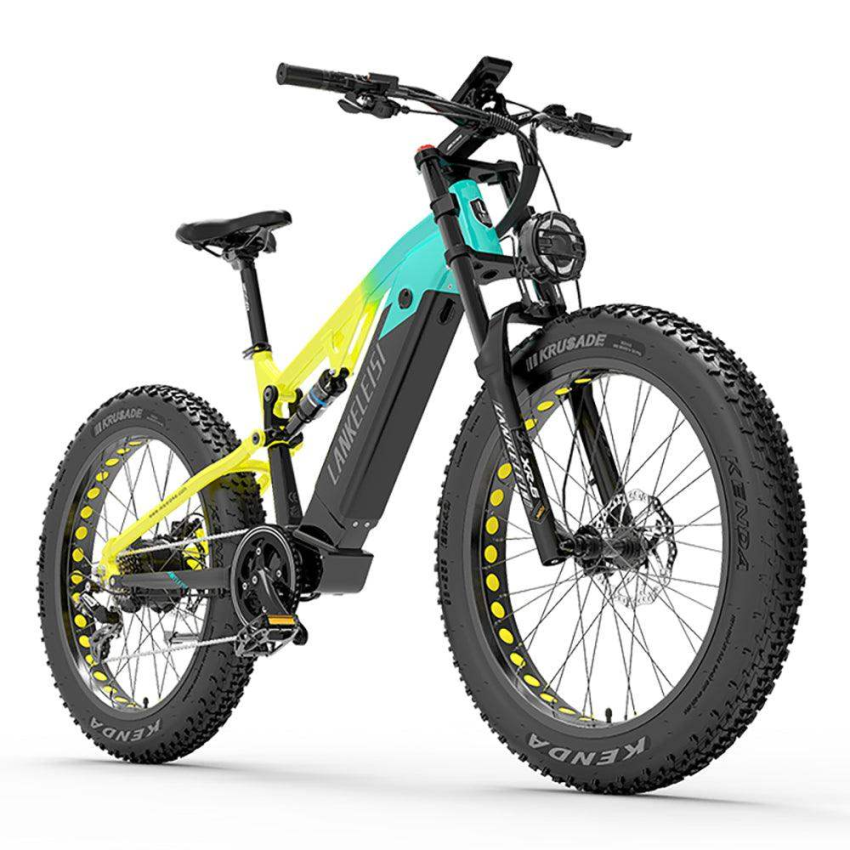 Lankeleisi RV800 Plus 750W Bafang Motor 26" Fat Bike Fully E-Mountainbike 20Ah Samsung Akku E-MTB