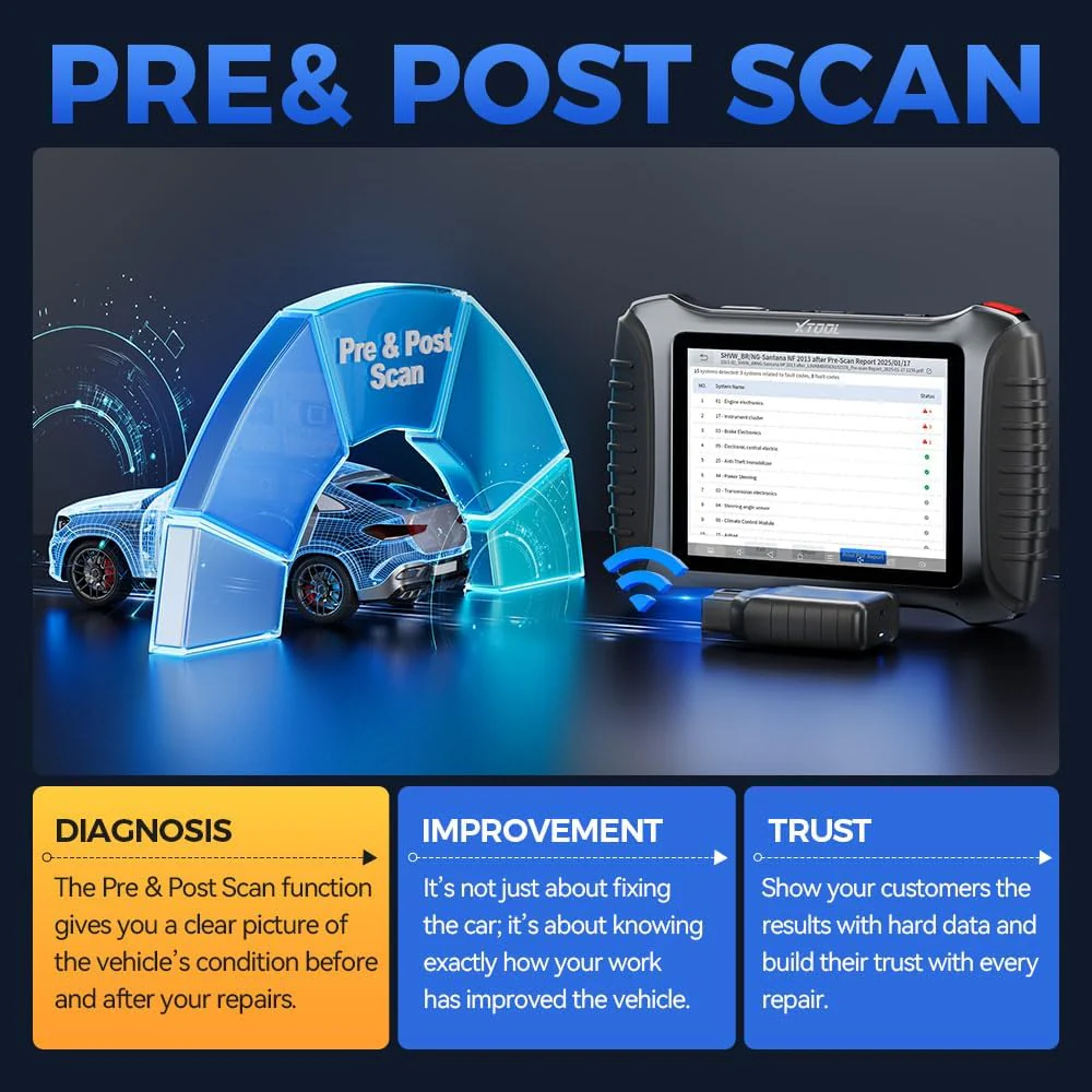 XTOOL IP900BT OBD2 Scanner, Car Diagnostic Tool with 41+Reset, ECU C0 ding Automotive Scanner, Wireless Vehicle Scan Tool, 4000+ Bidirectional Scan Tool, CANFD/DoIP/FCA Autoauth, Full System