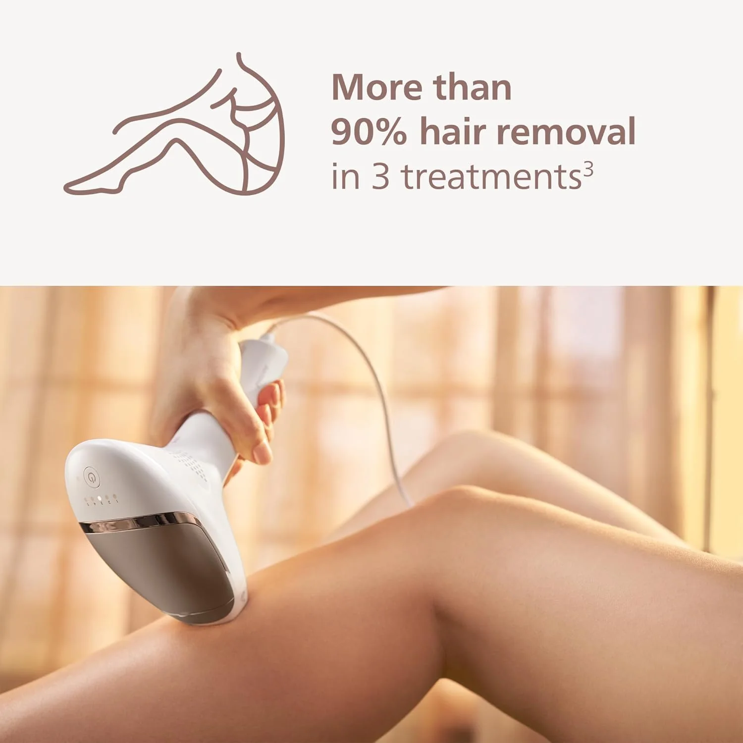 Philips Lumea 9000 Series IPL Hair Removal Device, Permanent Laser Hair Reduction for Women & Men, Easy & Comfortable Use at Home, SenseIQ, 4 Attachments for Body, Face, Bikini & Underarms, BRI984/03