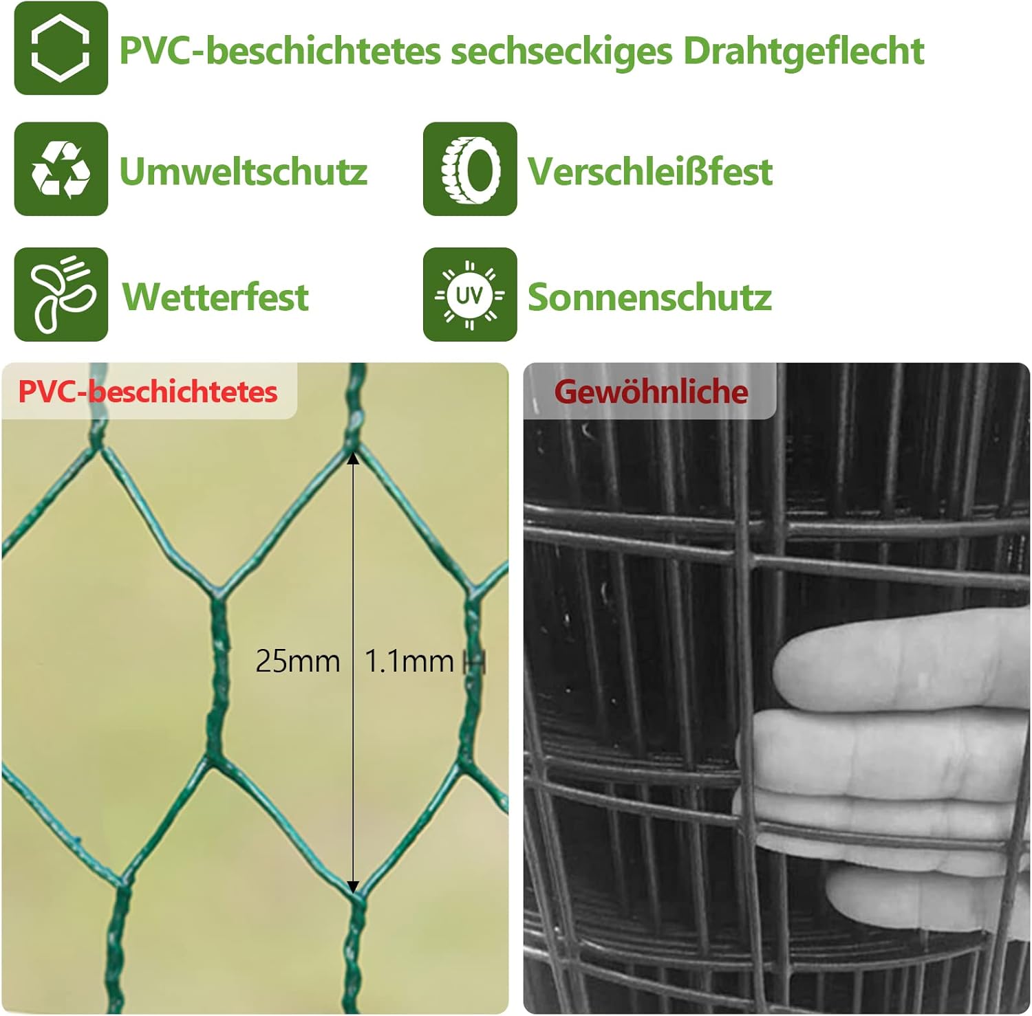 Sonnewelt Freilaufgehege 3x4x2m Hühnerstall Verzinkter Stahl Kleintierstall Hühnerhaus Dach Geflügelstall mit Sonnenschutzdach und Tür für Haustierkäfig Hühnerkäfig Vogelkäfig Kleintiere Pflanzen