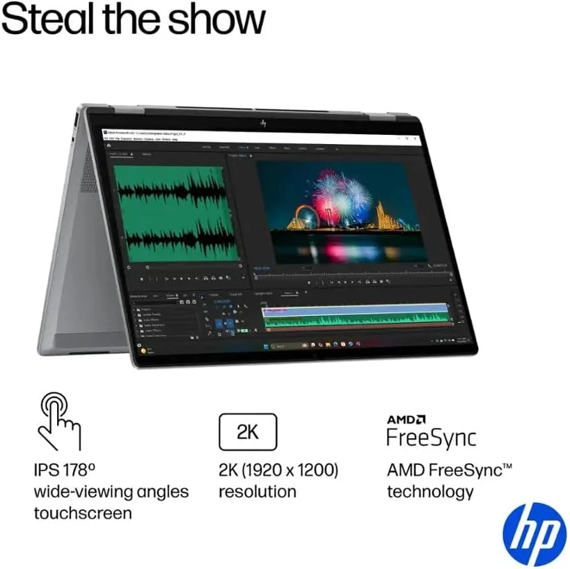 HP OmniBook X Flip Copilot+ PC Laptop Computer, 2-in-1 16