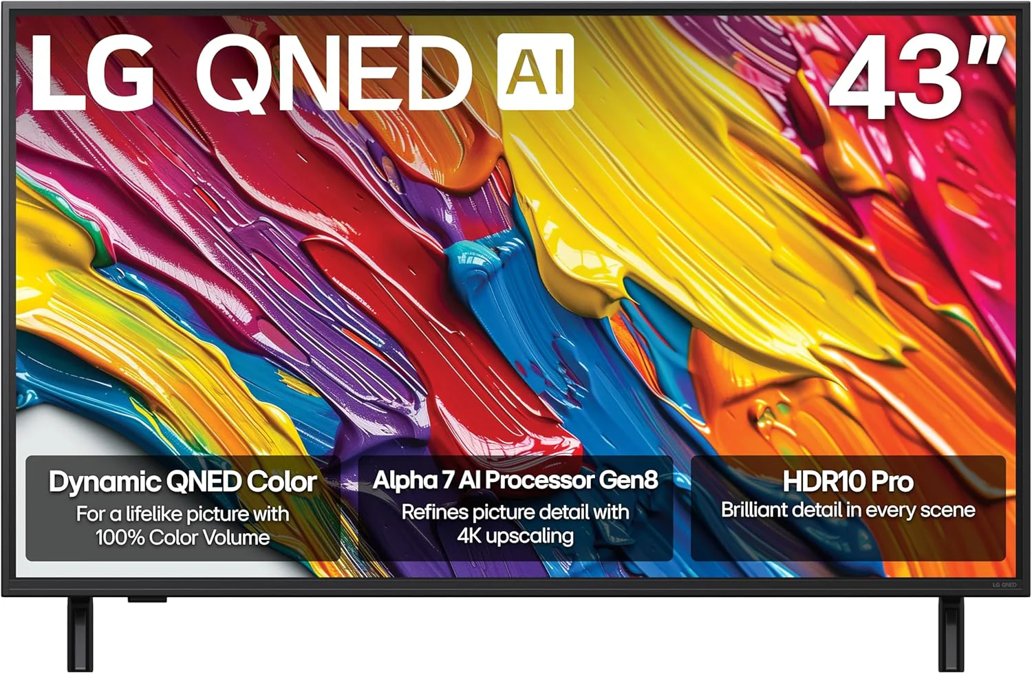 LG 50-Inch Class QNED AI 4K QNED82A Series Smart TV w/AI Sound, HDR10, 4K Super Upscaling, Filmmaker Mode, Wow Orchestra, Alexa Built-in (50QNED82AUA, 2025)