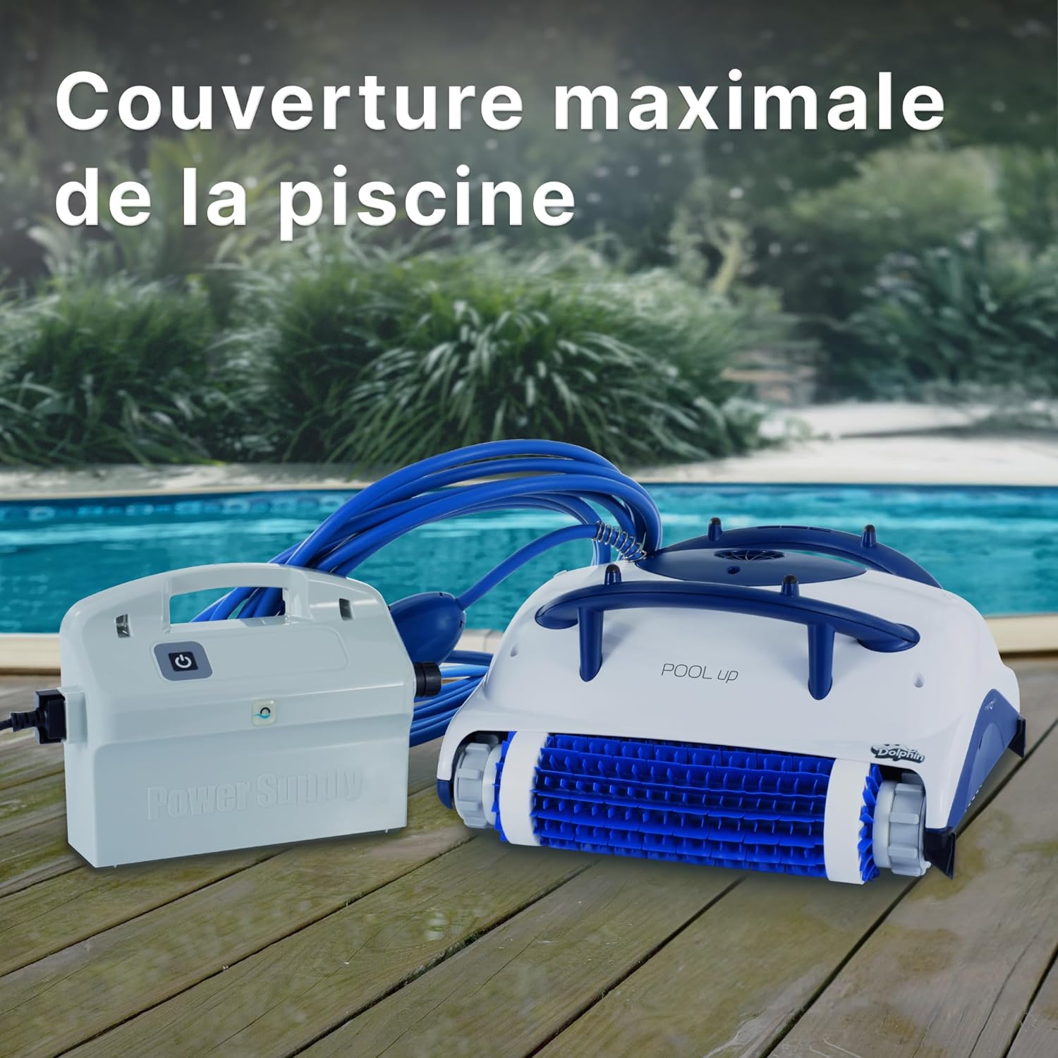 Dolphin Pool UP Robot Electric Pool Cleaner - Wall Cleaning, Above Ground Pools up to 8 meters in Length