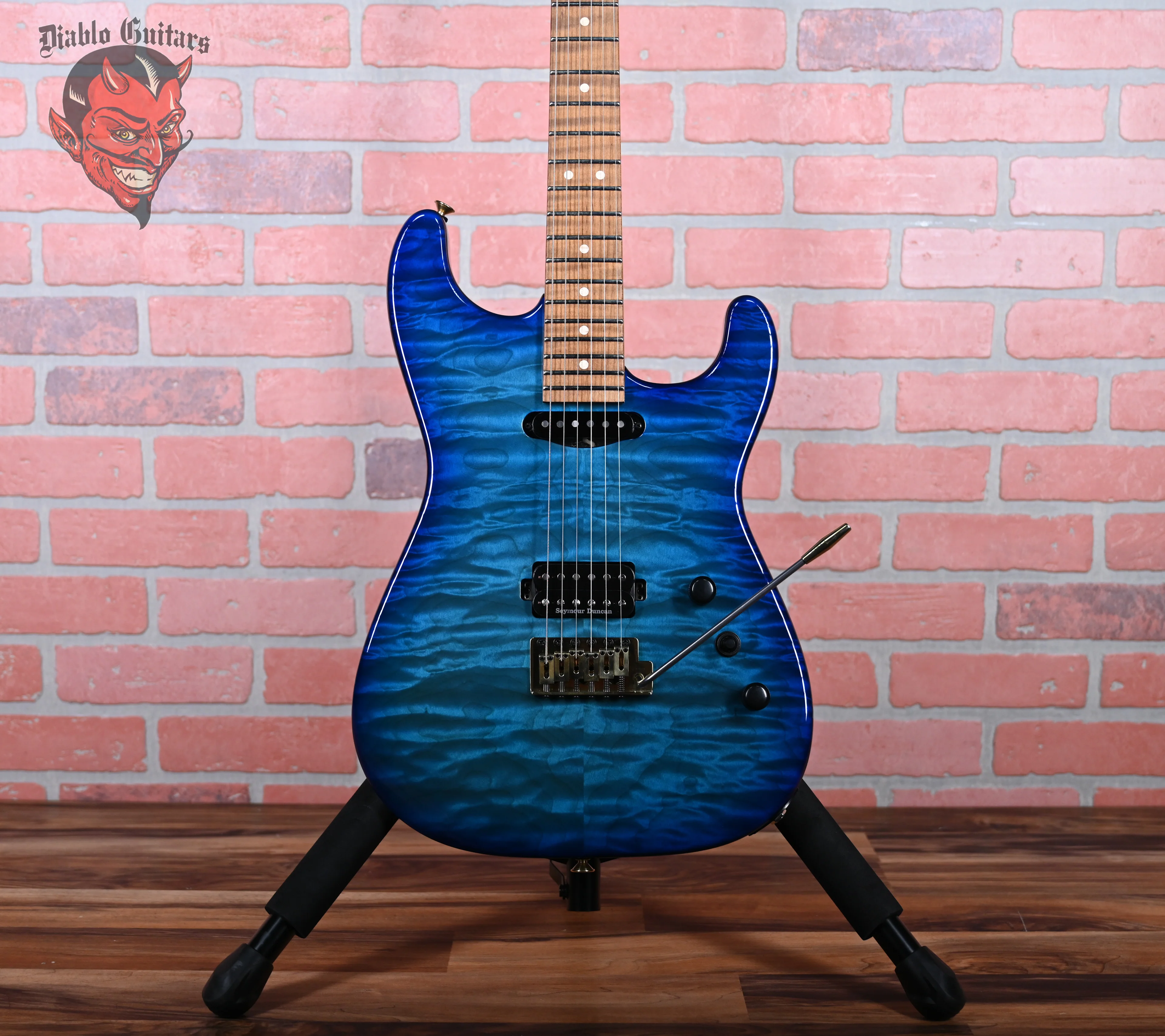 Charvel USA Custom Shop Special Edition San Dimas HS CT QMT Roasted Chlorine Burst 2024 w/OHSC